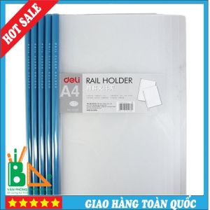 COMBO 5 File Rút Gáy Deli 5530 Chất Liệu Dày Đựng Tài Liệu Gọn Nhẹ Lưu Trữ 30-40 tờ giấy - Văn phòng phẩm Bảo An