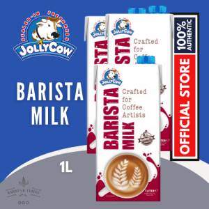 JollyCow Barista Milk 1L - Creamy Frothable Milk for Perfect Coffee & Beverages
