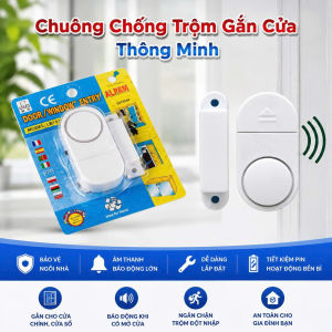 Chuông Chống Trộm Gắn Cửa Sổ Cửa Chính - Báo Động Âm Thanh Lớn Nhỏ Gọn Tiện Lợi