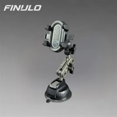 Finulo Car Phone Holder Bahan ABS dan Alumunium Kokoh dan Adjustable Premium Aksesoris Interior Mobil