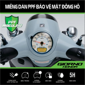 Miếng Dán PPF Bảo Vệ Mặt Đồng Hồ Xe HONDA GIORNO  | Chất Liệu Film PPF Trong...