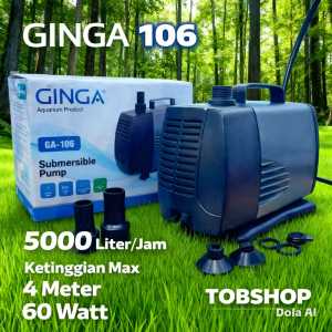 GINGA GA 106 Mesin Pompa Celup Filter Aquarium Aquascape Air Terjun Kolam Ikan Gelembung Udara Oksigen GA106