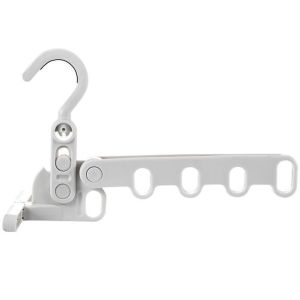 5-Hole Folding Clothes Rack Travel Portable Clothes Hanger Hotel Indoor Drying Clothes Hanger