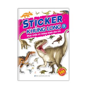 Sticker khủng long: Phát triển trí thông minh cho trẻ 3 (8 trang sticker )