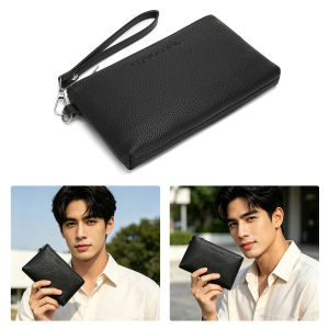 MENSPE Hand Bag Soft Hand Wallet Multi-Functional Large Capacity Handbag Zipper Wallet Retro Soft PU Long Business Purse Multi-Card Position ID Credit Cards Holders Coin Pouch