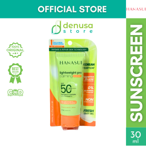 HANASUI Lightweight Pro Calming Sunscreen SPF 50 30 ml | Kulit Sensitif Jerawatan Non Comedogenic