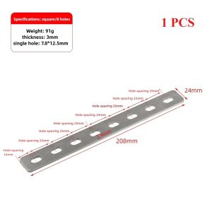 YUNAFIN 1Pcs Stainless Steel Angle Bracket Flat Straight Brace Corner Bracket Durable Fastener Fixing Connector