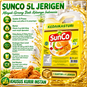 Sunco 5 Liter Minyak Goreng - 1 Jerigen Ojek Online Kurir Instan