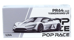 Mô Hình Xe Pop Race Yangwang U9 Silver PR64-442 Siêu Xe Đện Đẳng Cấp