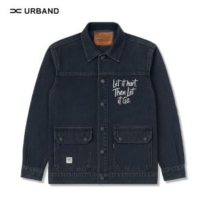 Jaket Jeans Parka Korean Style Denim Distro Pria Wanita A585