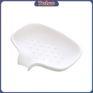 Talao Silicone Soap Dish Soap Holder Soap Tray Non-slip and Flexible for Bathroom