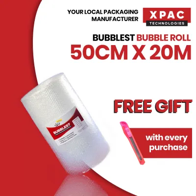 91m/20m/10m BubbLest™ [FREE PENKNIFE] Bubble Packaging Material Direct Singapore Manufacturer | Clingwrap | Plasticwrap | Cling Wrap | Plastic Wrap | Bubble Roll |