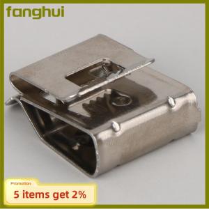 fanghui 10Pcs Năng Lượng Mặt Trời Bảng Điều Khiển Cáp Clip Thép Không Gỉ Pv Dây Clip Khóa Kẹp Cho 4 Vuông 2-Dây Cáp Hệ Thống Dây Điện Phụ Kiện