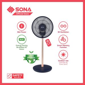 SONA 12” 2-in-1 Remote Portable DC Fan SFS 9008CR