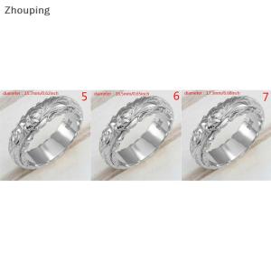 【ZP】Cute แหวนทอง14K สำหรับผู้หญิงแหวนแขวนดอกไม้แกะสลักของขวัญครบรอบ