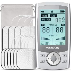 Ready stock🇲🇾INSMART 3 in 1Rechargeable TENS/EMS Message Machine 60 Modes Muscle Stimulator Machine Electronic Physiotherapy Mesin Urut