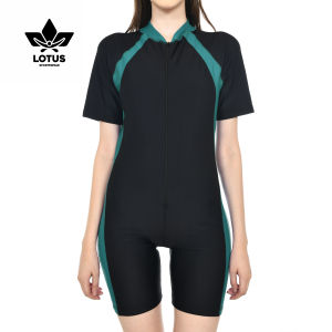 Baju Renang Diving Wanita Dewasa Terusan Pendek Tanpa Cup Bra