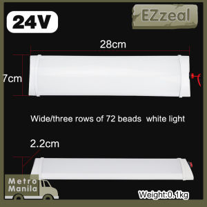 12v/24v Truck Interior Light 72led Car Indoor Interior Roof Truck Camper Reading Lamp