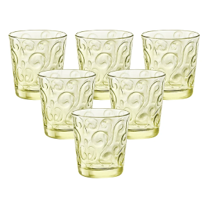 Bộ 6 Ly Thủy Tinh Naos Bormioli Rocco 530333B45321990 (295ml / Ly) - Vàng Chanh