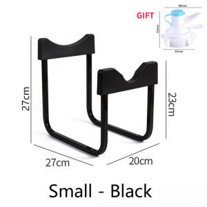 Detachable Barrel Water Rack With Manual Pump Dispenser–Sturdy Carbon Steel StandNo-Spill Press Spout For Home Use