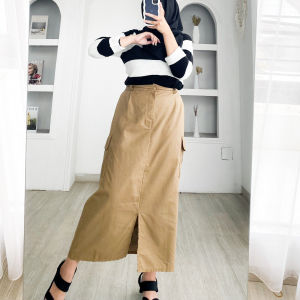 SORA SKIRT - FLOTTILICIOUS / Bawahan Rok Wanita / Rok Bahan Linen Wanita / Rok OOTD wanita
