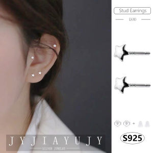 JYJIAYUJY 100% Sterling Silver S925 Earrings Stud Earrings Star Jewelry Gift 07