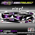 REVO X STIKER STRIPING PREMIUM LIS VARIASI REVO X STIKER MOTOR HONDA RACING W.17 TRANSPARAN COD. 