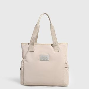 Túi Tote Nylon Lớn ALO Yoga Chính Hãng Túi Đeo Vai Chống Nước Nhiều Ngăn Dành Cho Nữ Túi Xách Đi Làm Mua Sắm Phong Cách Thường Ngày