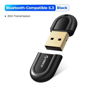 ORICO USB Bluetooth tương thích Dongle 5.3 Adapter âm nhạc Thiết bị thu nhận âm thanh hỗ trợ máy phát Windows 7/8/10 cho PC Loa máy tính xách tay