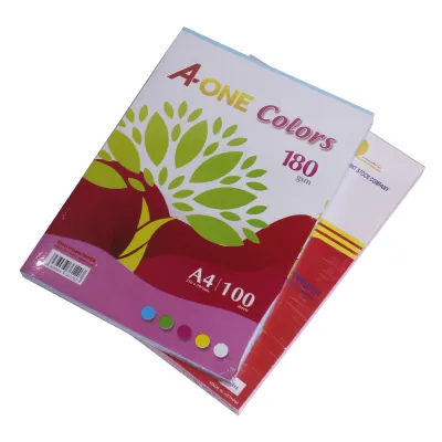 Bìa thái A4 cứng dày 180gsm nhiều màu xấp100 tờ THIỆN PHƯỚC