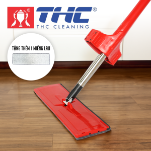 Cây Lau Nhà Tự Vắt Thông Minh THC Cleaning Cao Cấp Chổi Lau Nhà Tự Vắt Xoay 360 Độ Đa Năng Tách Nước THC Cleaning