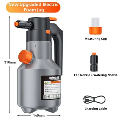 Car Electric Foam Spray Portable High Pressure Wash Bottle Car Cleaning