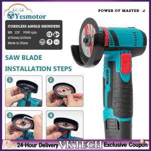 【Local Shipment】Lightweight 12V Mini Angle Grinder with 3 Inch Diameter for Easy Handling and Versatile Use