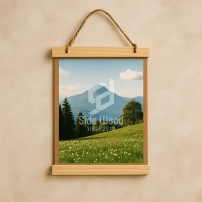 SidsWood [V8R] Pigura Vintage Tali Rami Ukuran 8R 20x25 cm Bingkai Kayu Jati Belanda Aesthetic