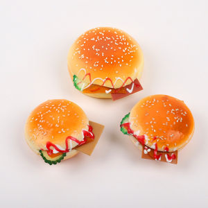 New Hamburger Popit Squishy Fidget Toy Press Bubble Decompression Ball Stress Relief Squishies Doll Stress Busting Kids Gift