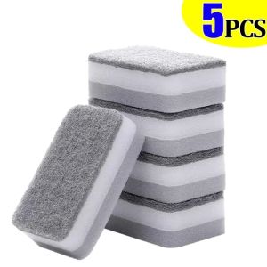 20Pcs Double Side Three Layer Cleaning Sponge/Dish Washing Scouring Pads Home Kitchen Cleaning Tools