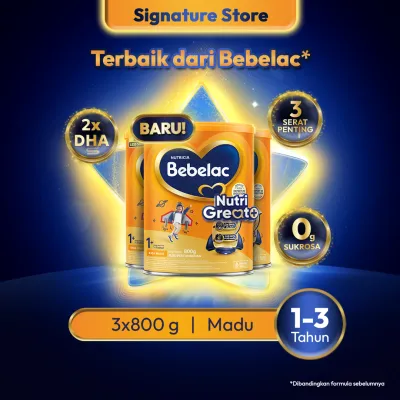Bebelac 3 / Bebelac 1+ Madu Susu Pertumbuhan Bubuk 800gr x3