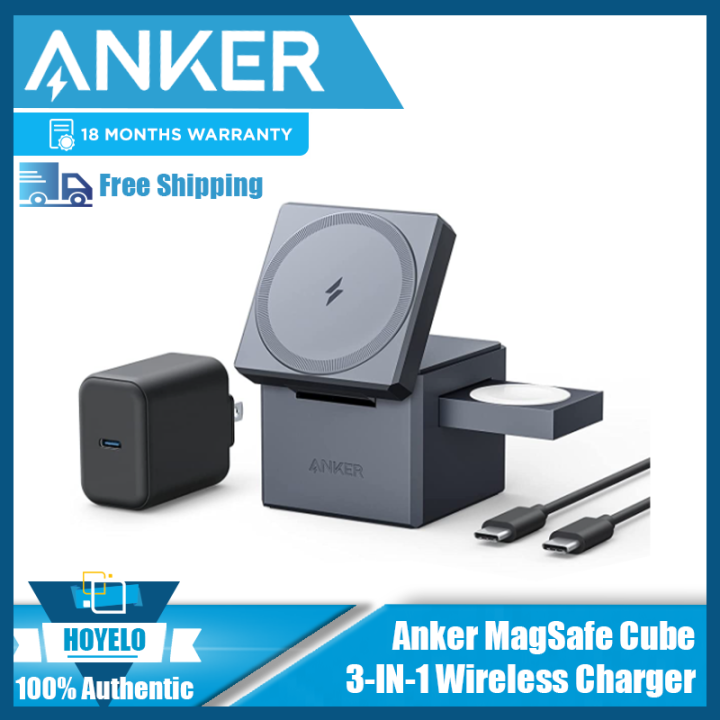 Anker 3-in-1 Cube with MagSafe 15W high-speed Fast Charging - Main Image