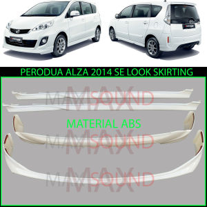 PERODUA ALZA SE LOOK BODYKIT MATERIAL ABS MATERIAL PU GETAH SKIRT