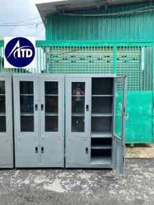 Tủ Hồ Sơ Văn Phòng Bằng Sắt Tủ Hồ Sơ KiếngTủ hồ Sơ 2 Cánh Kính Tủ Đựng Đồ Giá Xưởng HCM