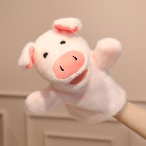 BLESSFUL Duck Animal Hand Puppet Storytelling Frog Hand Finger Story Puppet Plush Toy Simulation Stuffed Plush Shark Toys Story Time