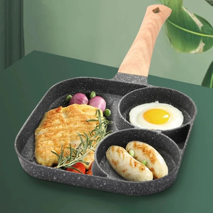 New Non-stick Aluminum Alloy Multi-function Breakfast Pan Omelette Pan Frying Pan Egg Pan Steak Pan for Induction and Gas Stove