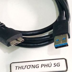 Cáp USB 3.0 ra Micro B dài 1.2m (Cable USB 3.0 AM to Micro BM Trắng - Đen)