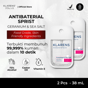 Hand Sanitizer Klarens Sprist Geranium & Sea Salt Twin