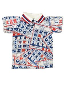 เสื้อโปโลเด็ก ลายปฏิทิน มือ1 ผ้าคอตตอน cotton 100% ใส่ได้ทั้งเด็กผู้ชายและเด็กผู้หญิง