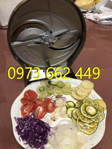 Máy cắt lát hành tây chuối chín thái bắp cải hoa chuối chạy điện