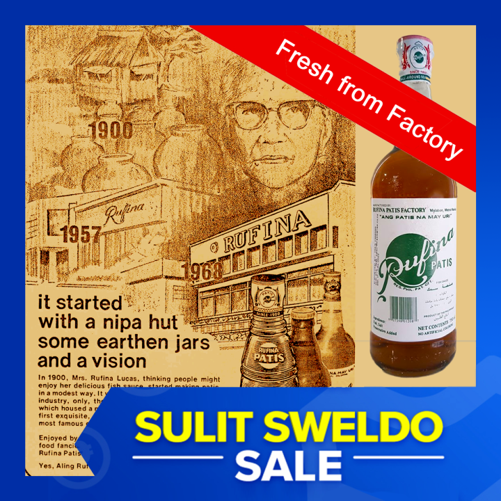 750ml Original RUFINA PATIS FISH SAUCE OLDEST PATIS OF PHILIPPINES