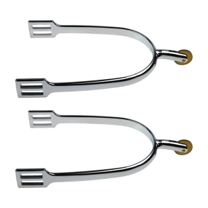 Corrosions Resistant Horse Cycling Spurs with 30mm Neck Chrome Finish Zincs Alloys for Performances