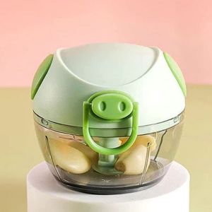 Máy Xay Tỏi Ớt Cầm Tay Đa Năng Mini 3 Lưỡi Dao Hình Heo Dễ Thương 170ml