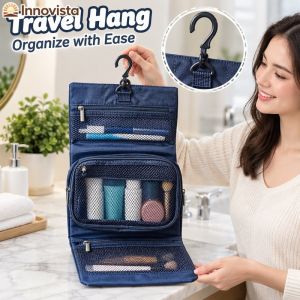 Travel Toiletry Bag Cosmetic Pouch Hanging Waterproof Portable Oxford Large Capacity Organizer